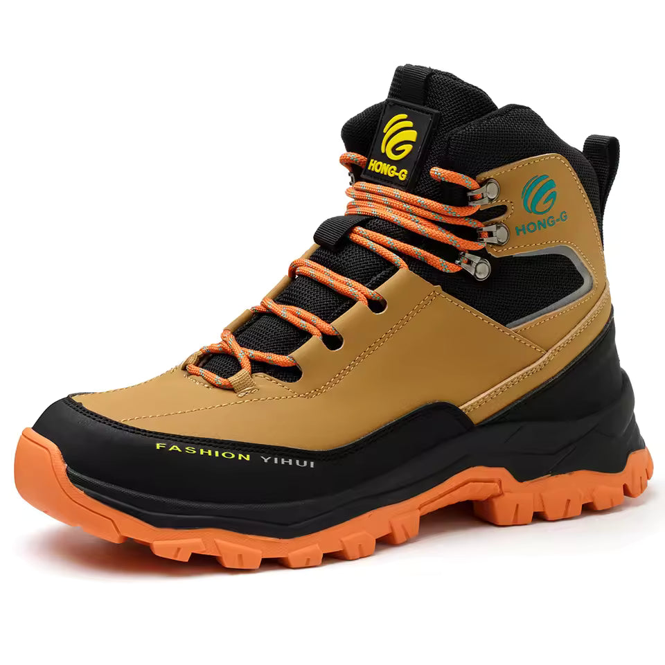 Safety boots with rotating buttons, work indestructible shoes, puncture-proof, work boots, tactical boots
