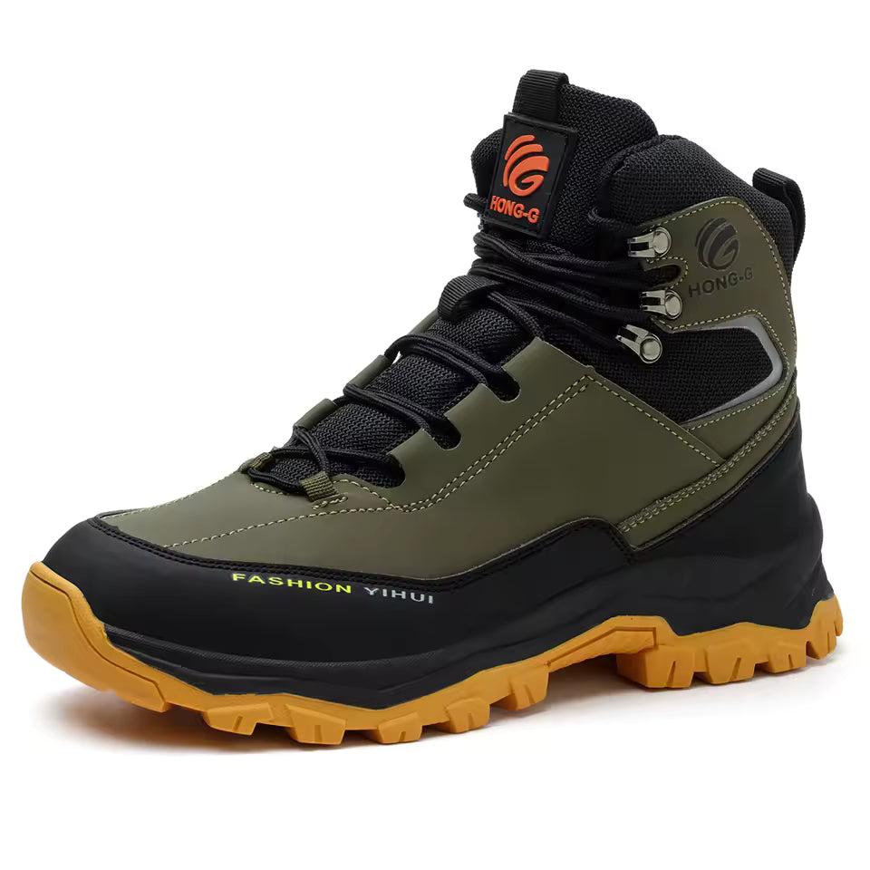 Safety boots with rotating buttons, work indestructible shoes, puncture-proof, work boots, tactical boots