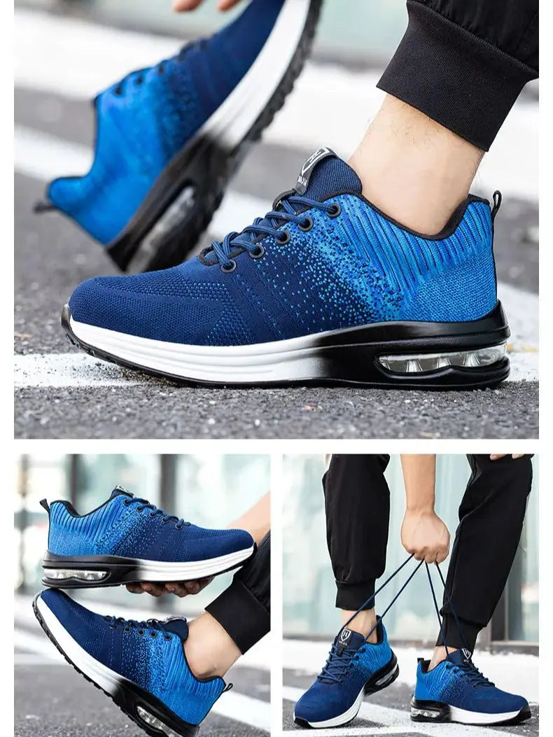 Anti-punSafety shoes with air cushion for men and women
