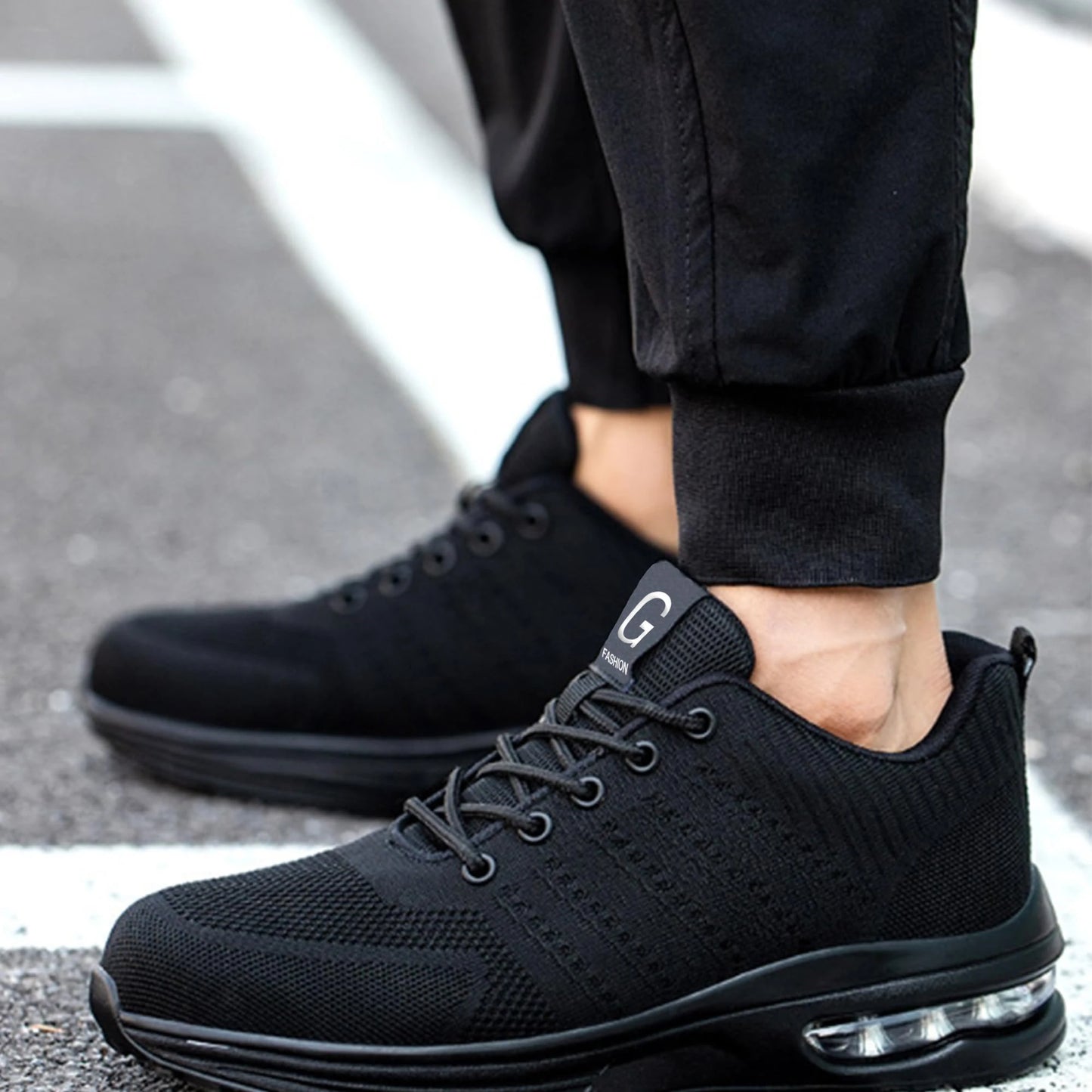 Anti-punSafety shoes with air cushion for men and women