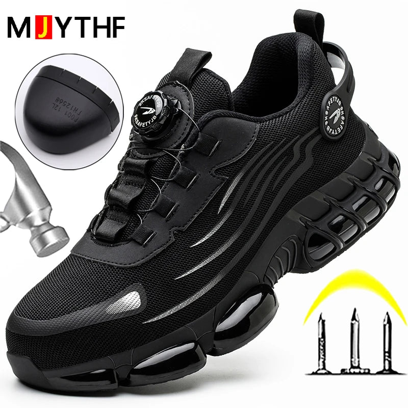 RevosStep™ – Men's Safety Shoes with Rotating Button System