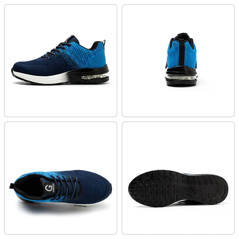 Anti-punSafety shoes with air cushion for men and women