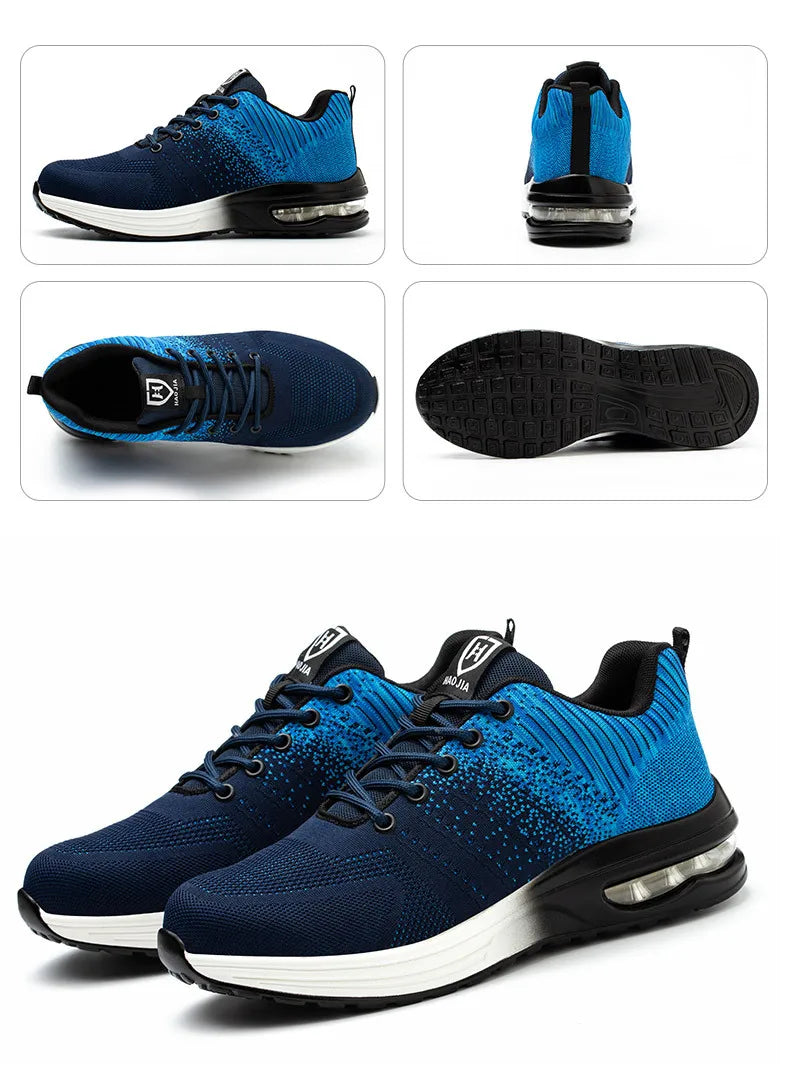 Anti-punSafety shoes with air cushion for men and women