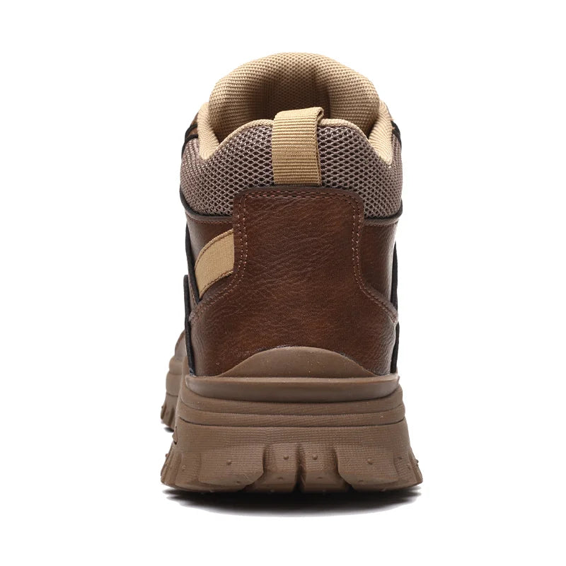 Rotating Button Boots Indestructible Work Boots Non-Slip Impact Resistant