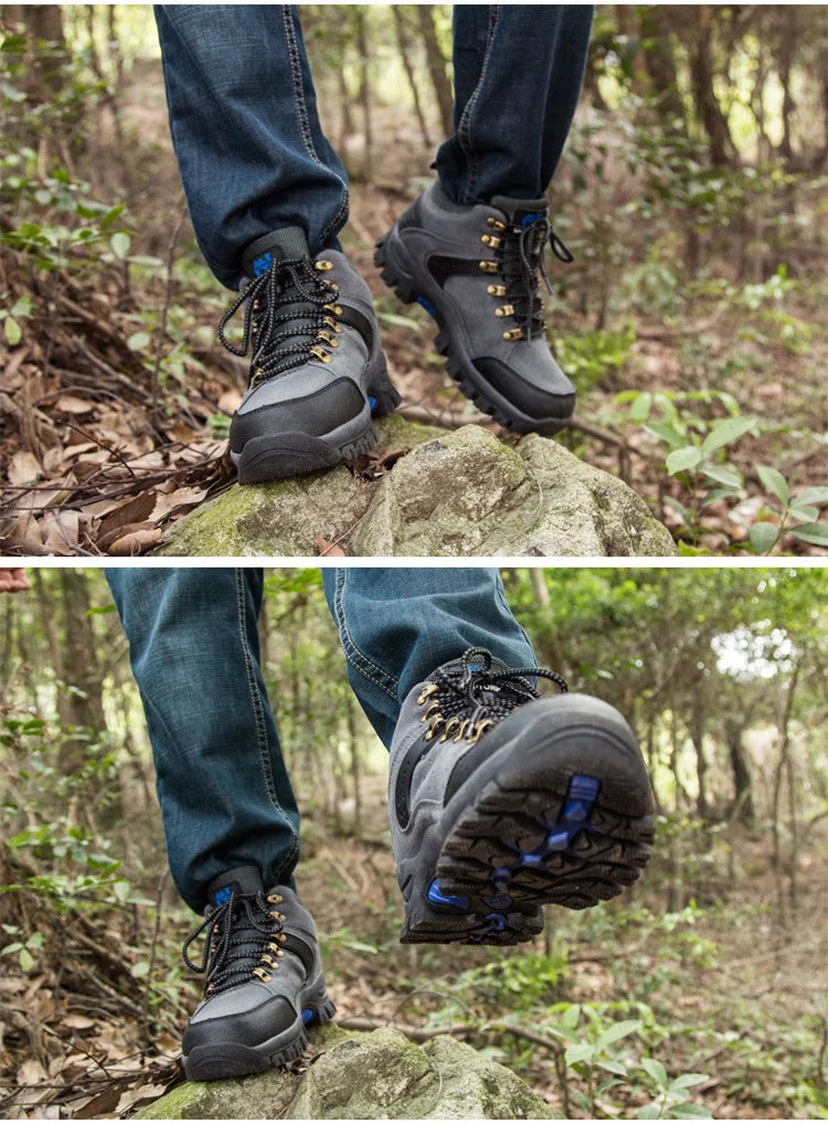 Waterproof Hiking Boots for Men and Women, Trekking Wear-resistant Boots