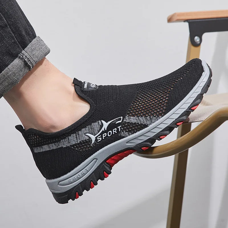 Mesh Breathable Casual Sports Soft Sole Running Shoes Men Vulcanized Sneakers