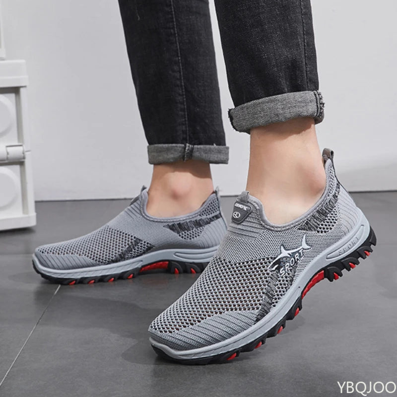 Mesh Breathable Casual Sports Soft Sole Running Shoes Men Vulcanized Sneakers
