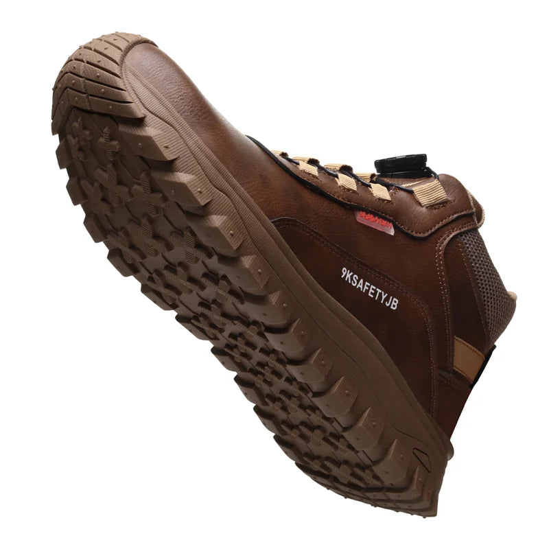Rotating Button Boots Indestructible Work Boots Non-Slip Impact Resistant