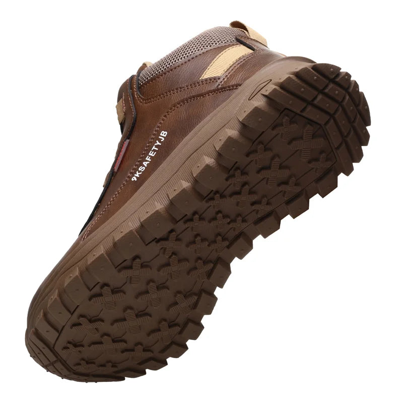 Rotating Button Boots Indestructible Work Boots Non-Slip Impact Resistant