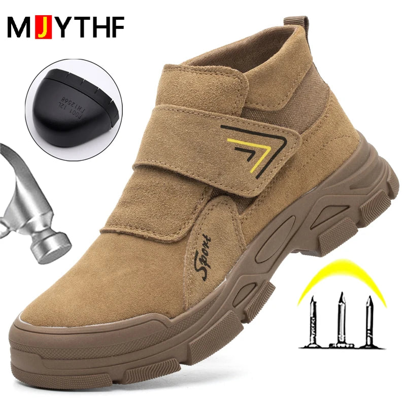 Construction work boots, impact resistant, puncture resistant, steel toe cap, burn resistant, welding boots