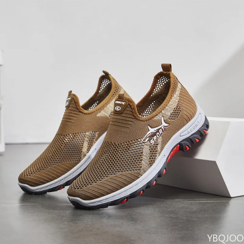 Mesh Breathable Casual Sports Soft Sole Running Shoes Men Vulcanized Sneakers