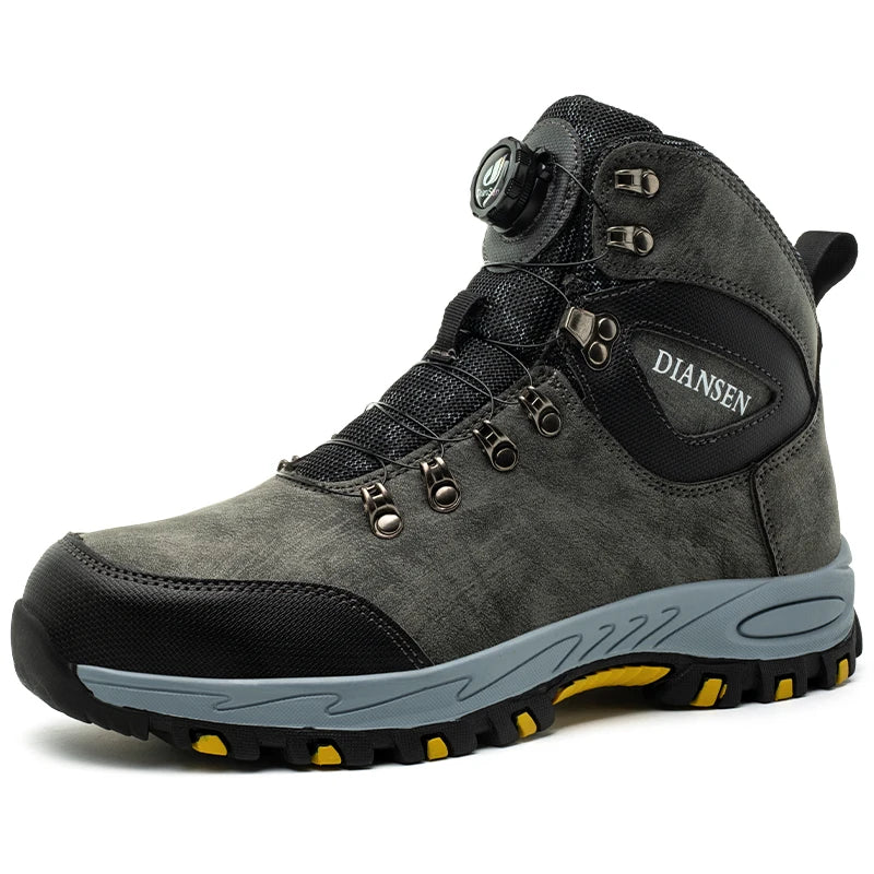 Safety boots with rotating buttons, work indestructible shoes, puncture-proof, work boots, tactical boots