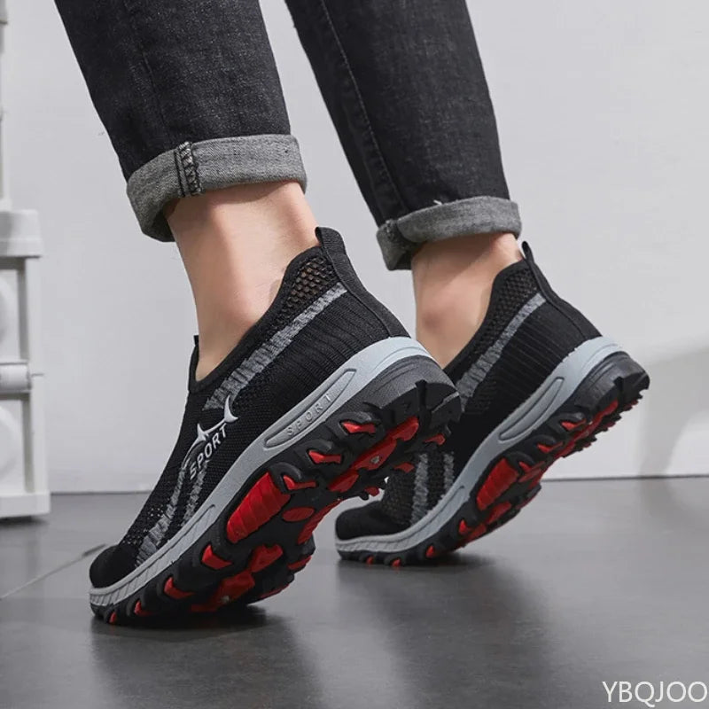 Mesh Breathable Casual Sports Soft Sole Running Shoes Men Vulcanized Sneakers