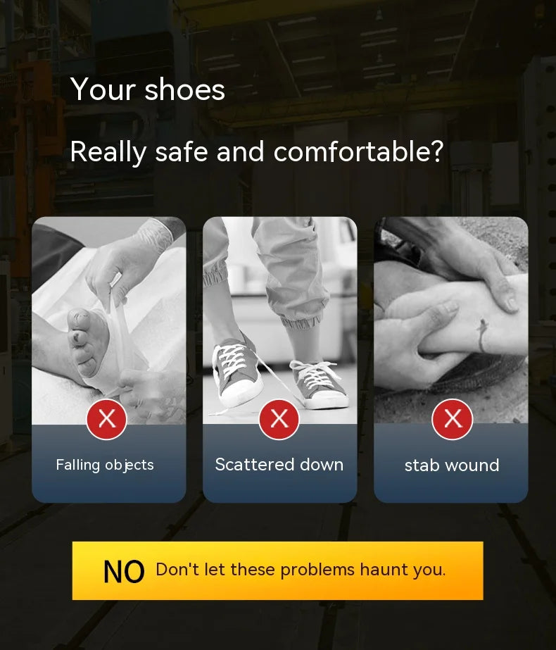 Safety boots with rotating buttons, work indestructible shoes, puncture-proof, work boots, tactical boots