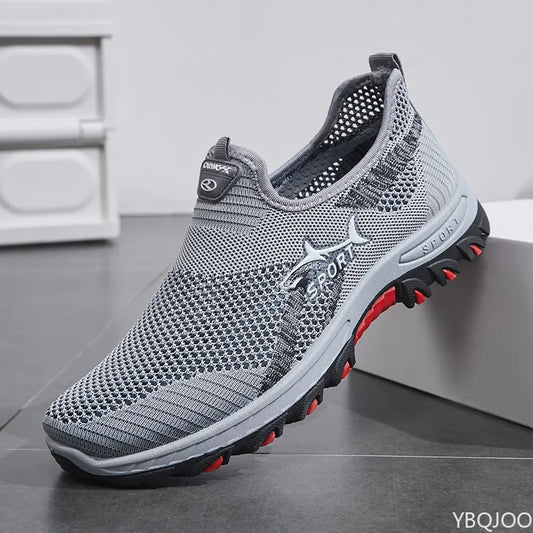 Mesh Breathable Casual Sports Soft Sole Running Shoes Men Vulcanized Sneakers