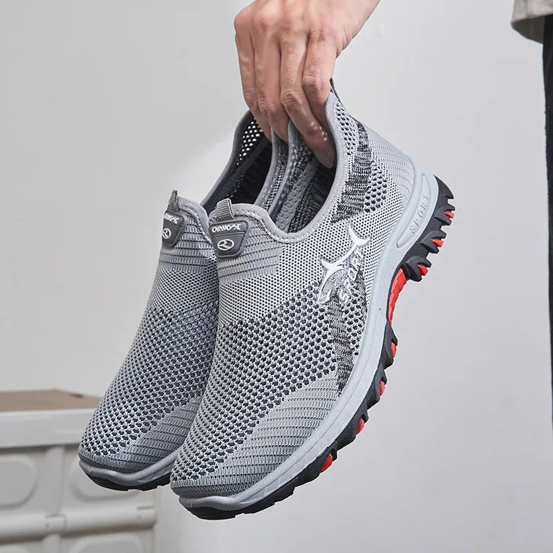 Mesh Breathable Casual Sports Soft Sole Running Shoes Men Vulcanized Sneakers