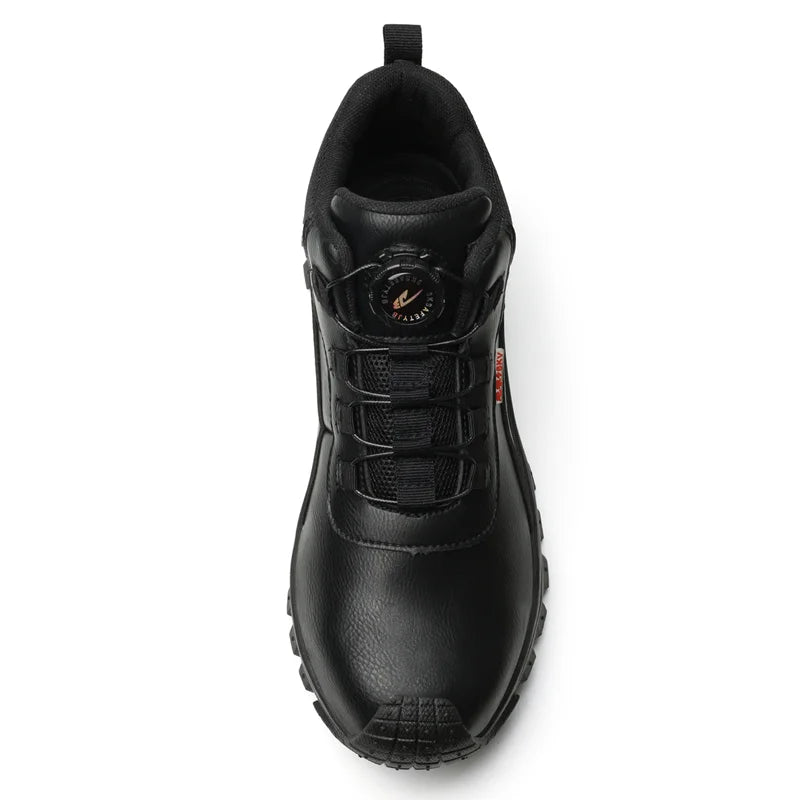 Rotating Button Boots Indestructible Work Boots Non-Slip Impact Resistant