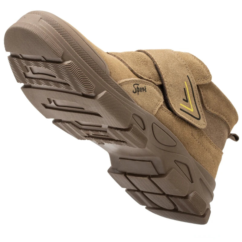 Construction work boots, impact resistant, puncture resistant, steel toe cap, burn resistant, welding boots