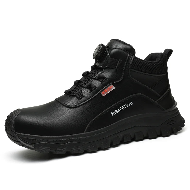 Rotating Button Boots Indestructible Work Boots Non-Slip Impact Resistant