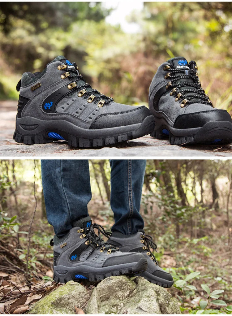 Waterproof Hiking Boots for Men and Women, Trekking Wear-resistant Boots