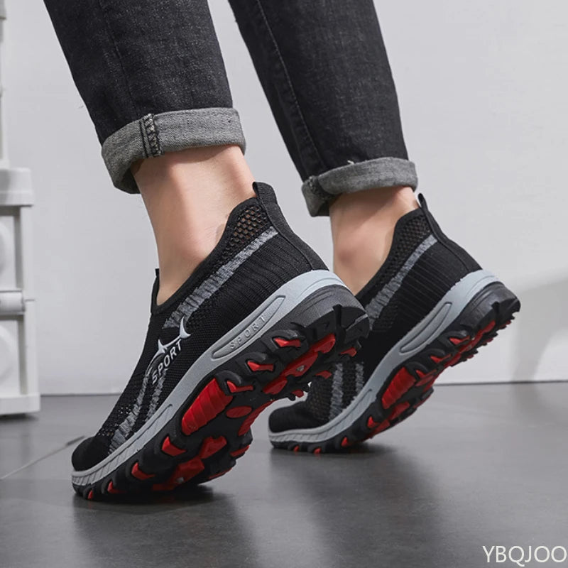 Mesh Breathable Casual Sports Soft Sole Running Shoes Men Vulcanized Sneakers