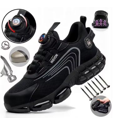 RevoStep Ares Black Safety Shoes