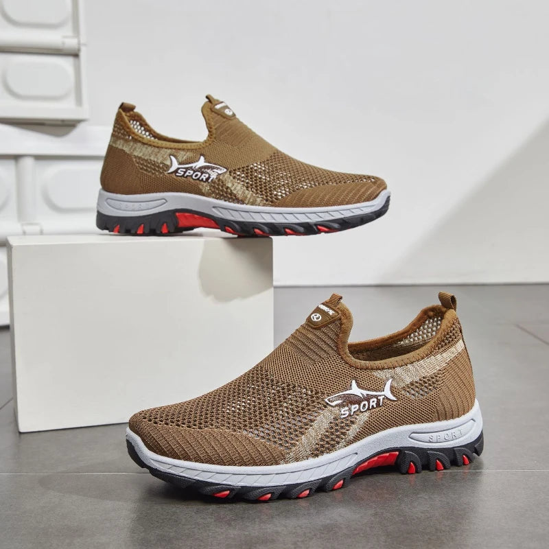 Mesh Breathable Casual Sports Soft Sole Running Shoes Men Vulcanized Sneakers