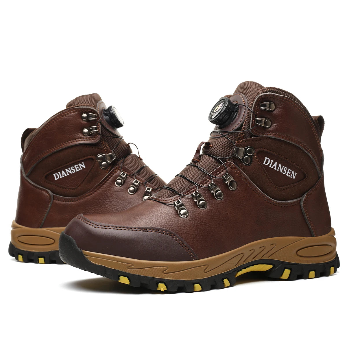 Safety boots with rotating buttons, work indestructible shoes, puncture-proof, work boots, tactical boots